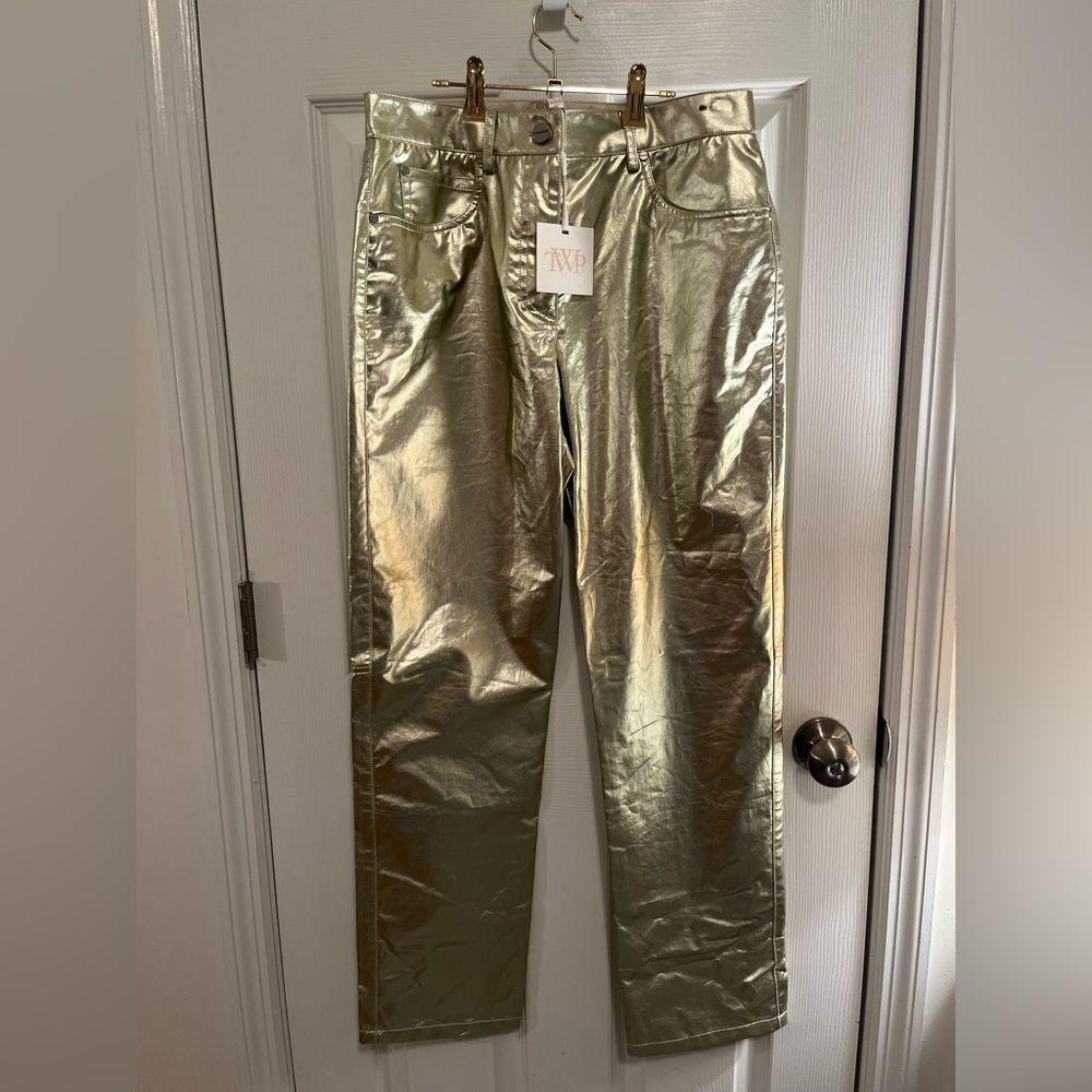 NWT TWP Elegant Metallic Pants - Picture 3 of 8